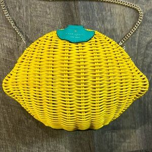 Kate Spade Lemon Wicker Crossbody